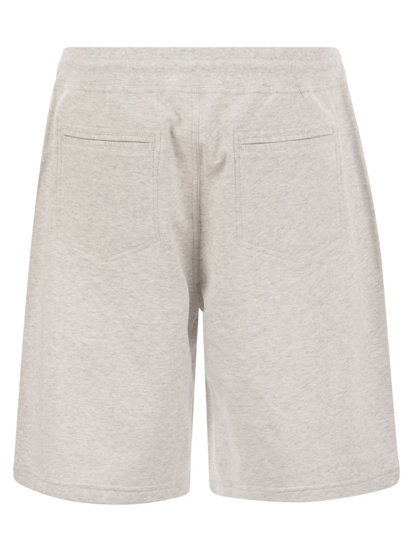 Brunello Cucinelli Bermuda Shorts In Techno Cotton Fleece