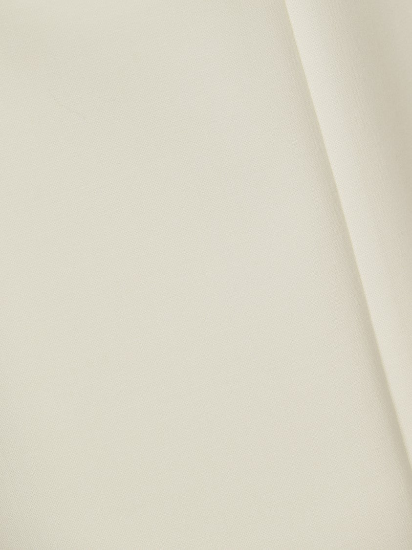 Max Mara Sleeveless Dress In Smooth White Fabric