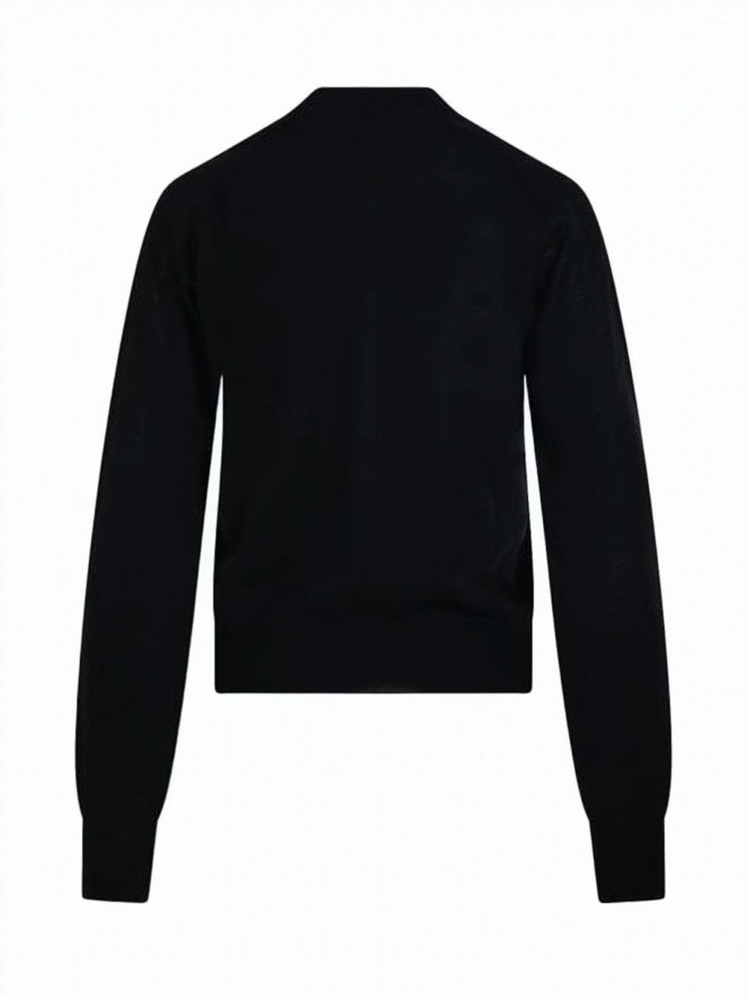 Ami Paris Button-Down Wool Cardigan