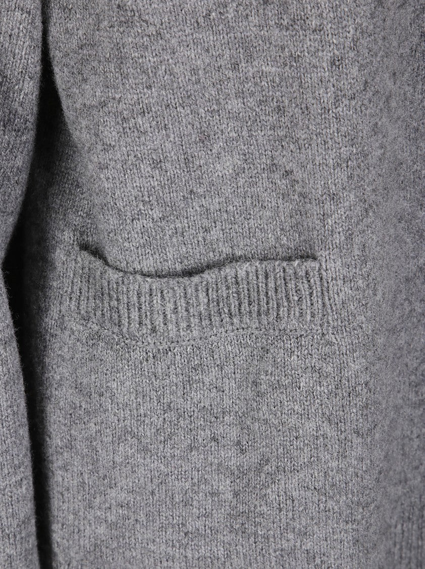 Sibel Saral Double-Layer Wool Vest With Cardigan Integration