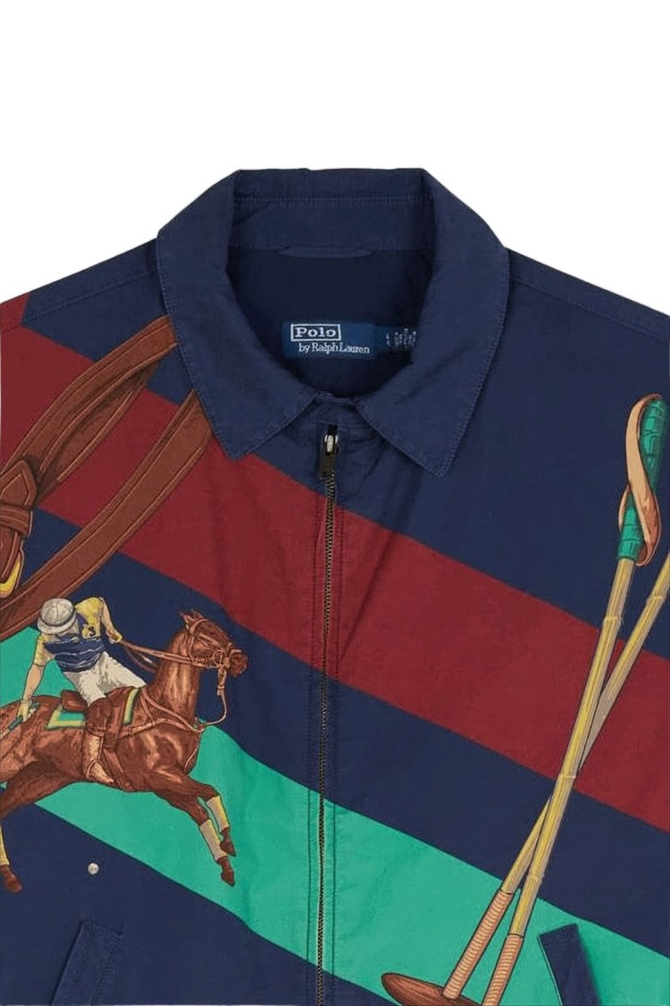 Polo Ralph Lauren Cropped Jacket With Equestrian Theme