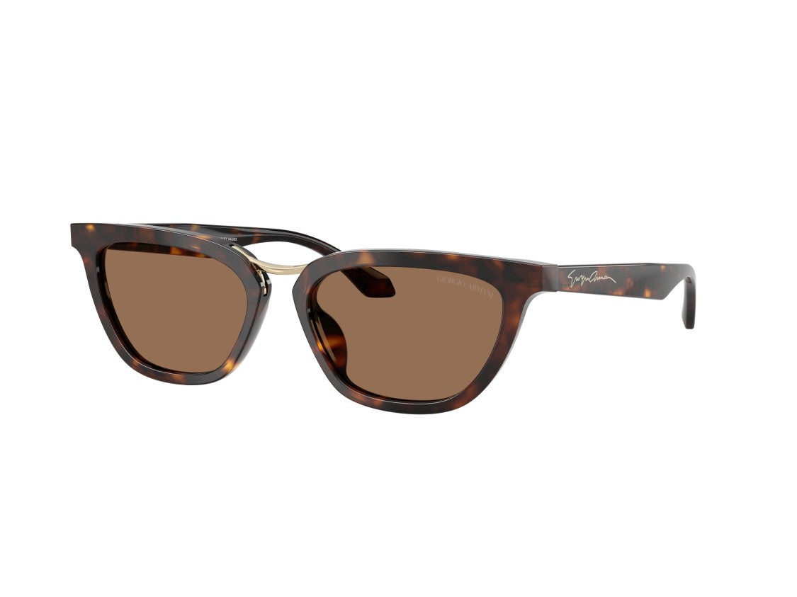 Giorgio Armani Gold 0Ar8253u Tortoiseshell Square Sunglasses