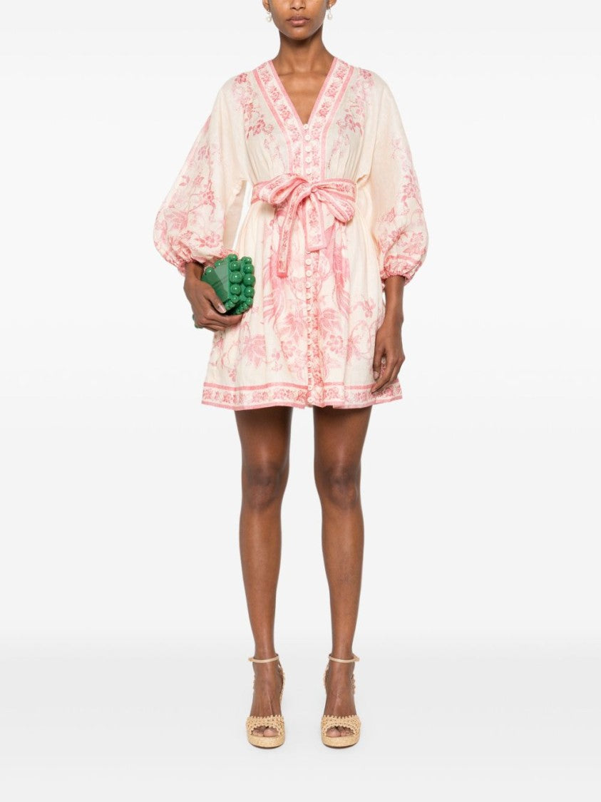 Zimmermann Lucky Plunge Mini Dress