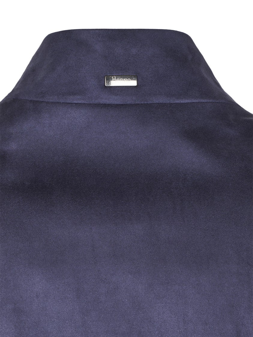 Herno Minimalist Matte Finish Jacket With Stand Collar