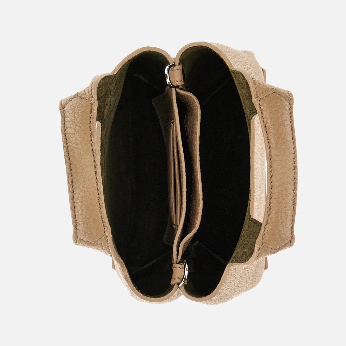 Hogan Refined Mini Pebbled Leather Shopping Bag