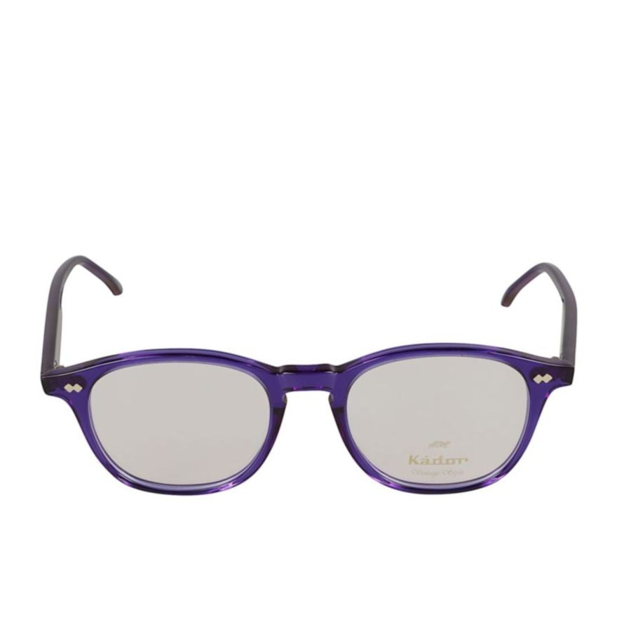 Kador Pepper Translucent Purple Acetate Eyeglasses With Rounded Square Shape