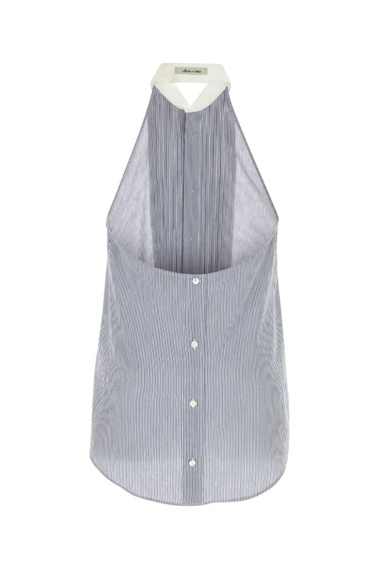 Fendi Embroidered Viscose Blend Shirt