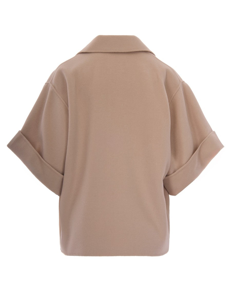 Max Mara Almond Neo Hand-Sewn Wool Coat