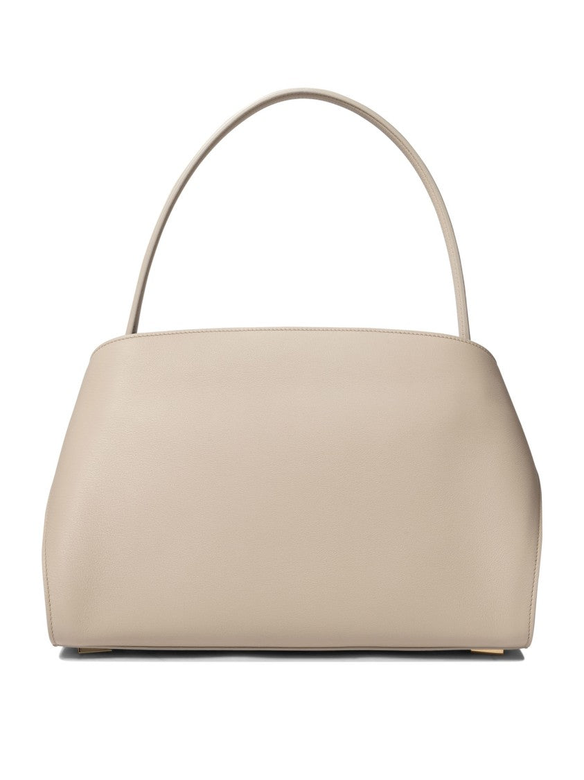 Ferragamo Beige Leather Shoulder Bag