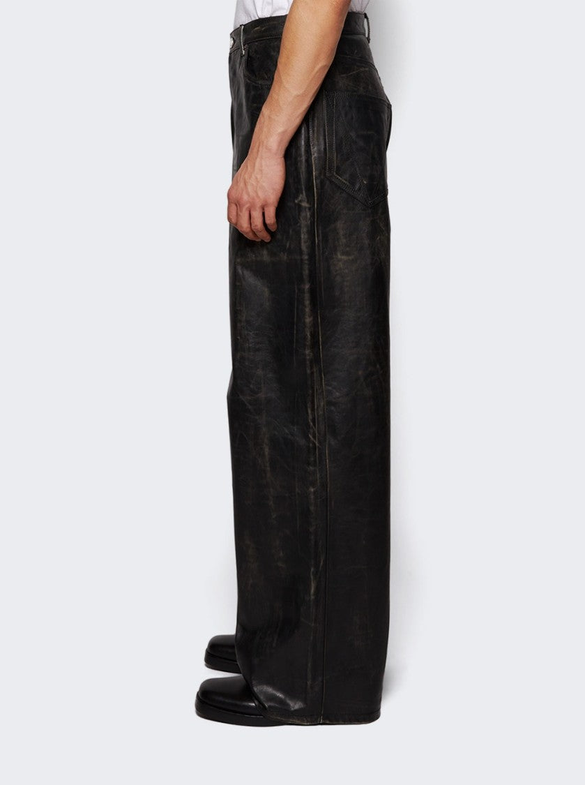 Vetements Distressed Pants Black