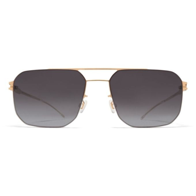 Mykita Gold Rhys Gradient Metal Square Sunglasses