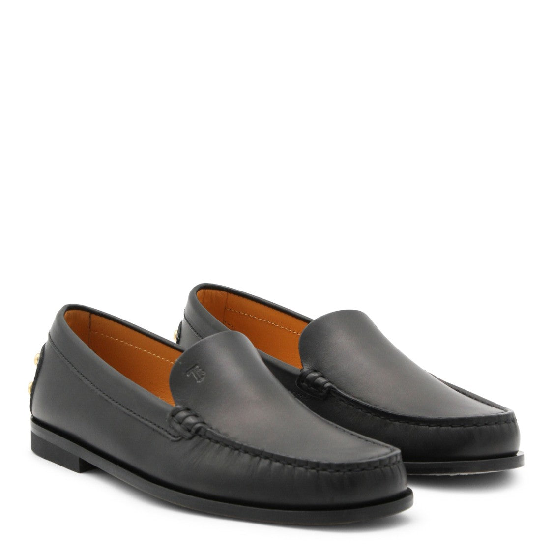 Tod's Black Leather Loafers