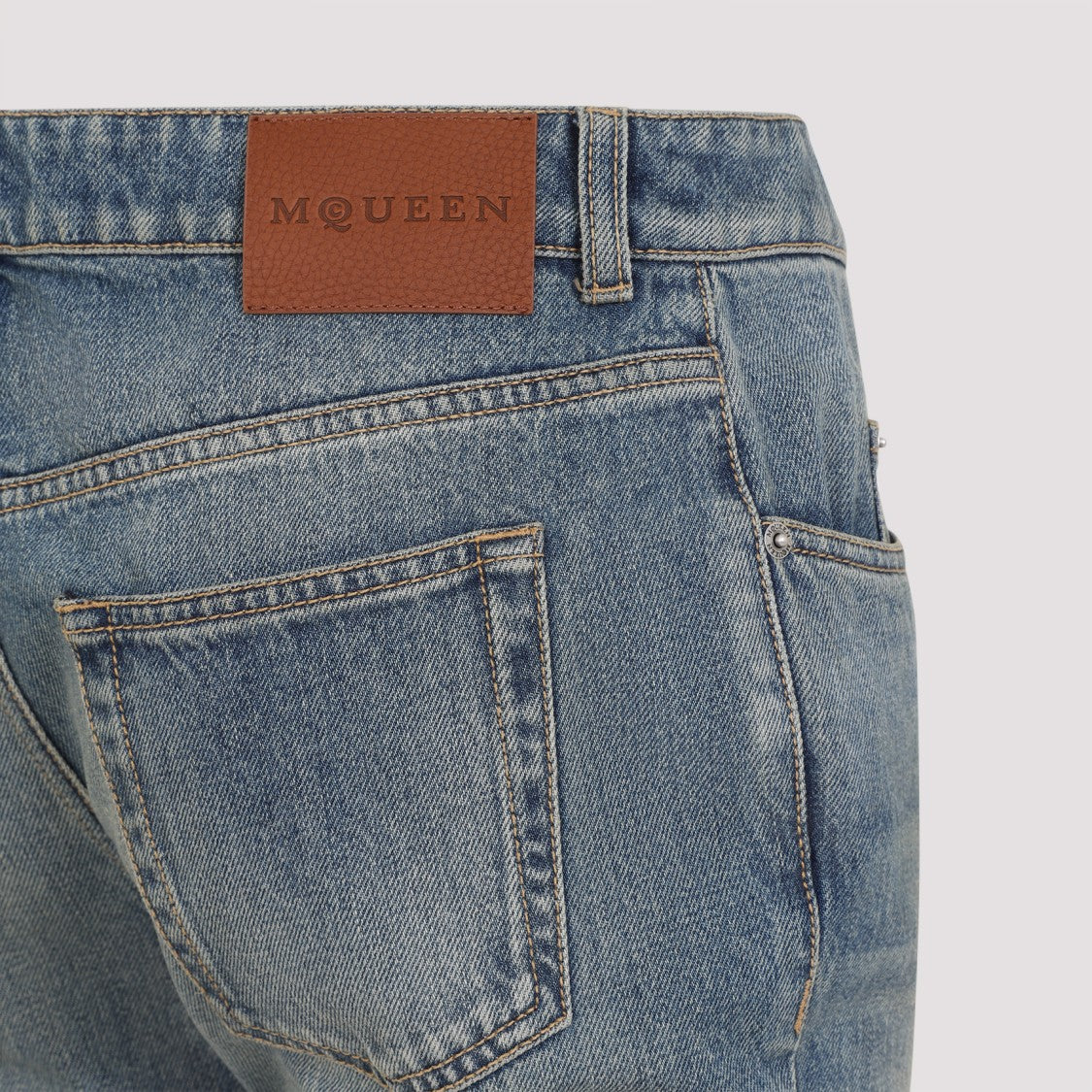 Alexander Mcqueen Light Blue Cotton Jeans