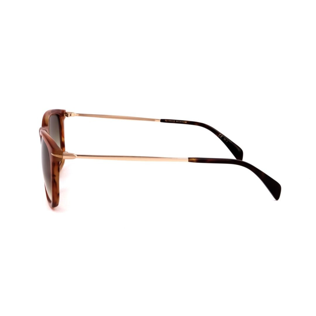 David Beckham Gold Db 1034/S Tortoiseshell Acetate Square Sunglasses