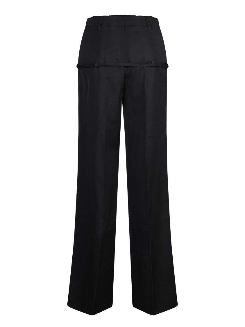 Jacquemus Belted Wide-Leg Pants