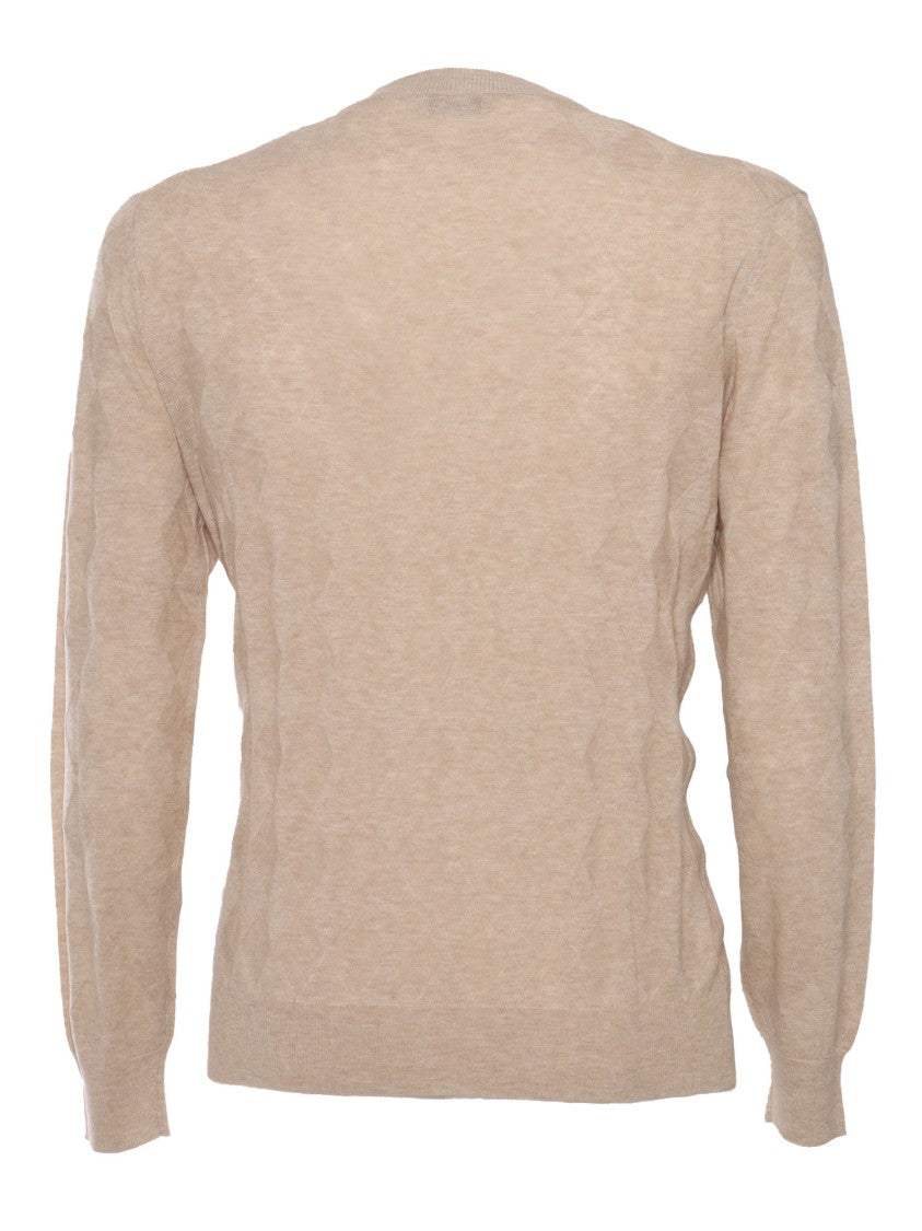 Ballantyne Textured Round Neck Pullover