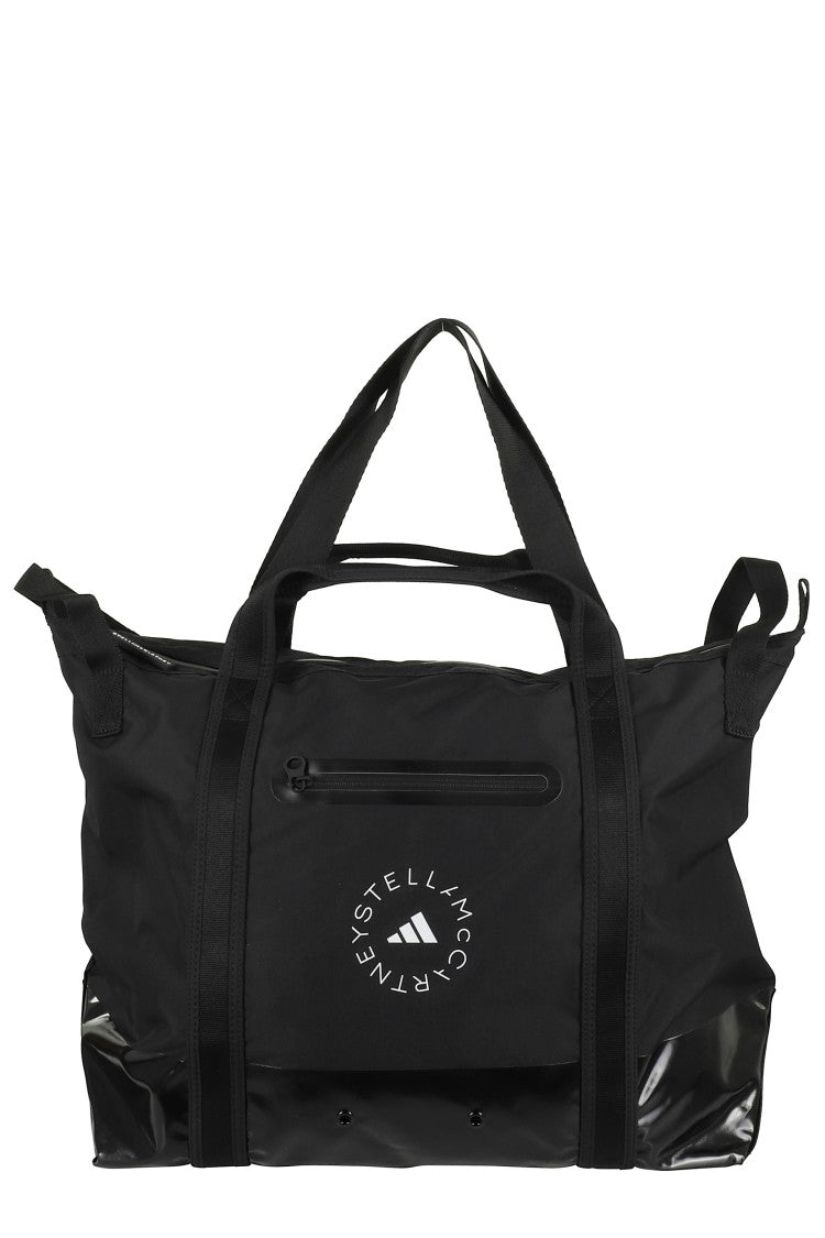 Adidas By Stella Mccartney Versatile Tote Bag With Logo And Multiple Pockets