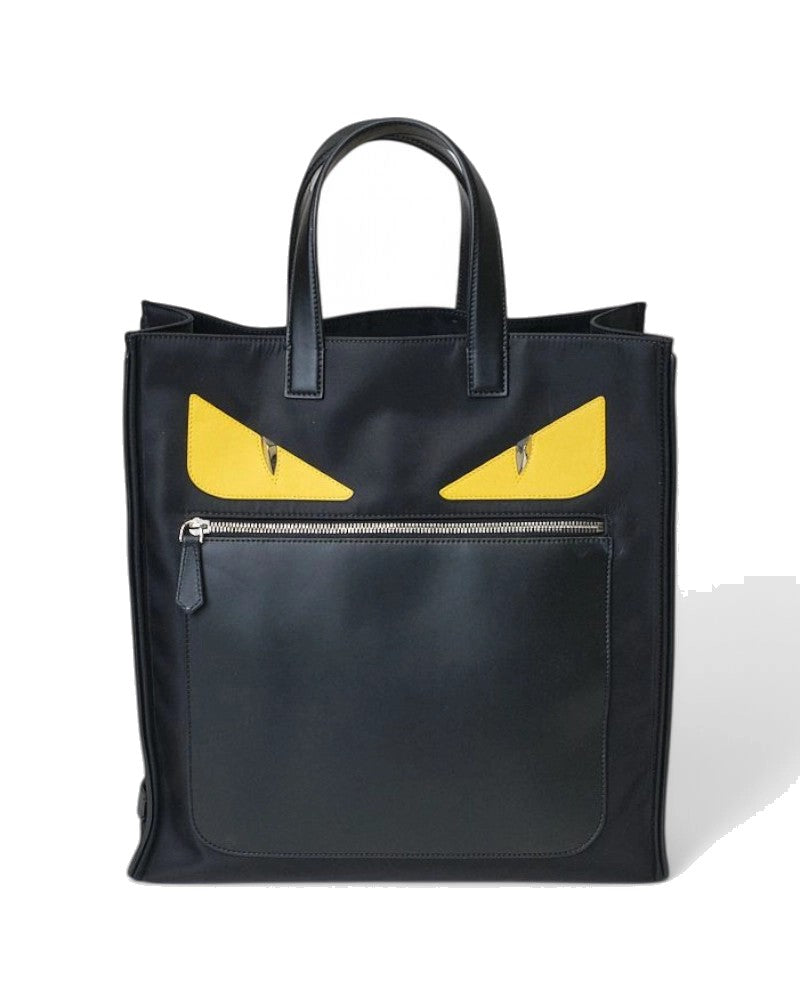 Fendi Shopper Vertical Monster Eyes Nera