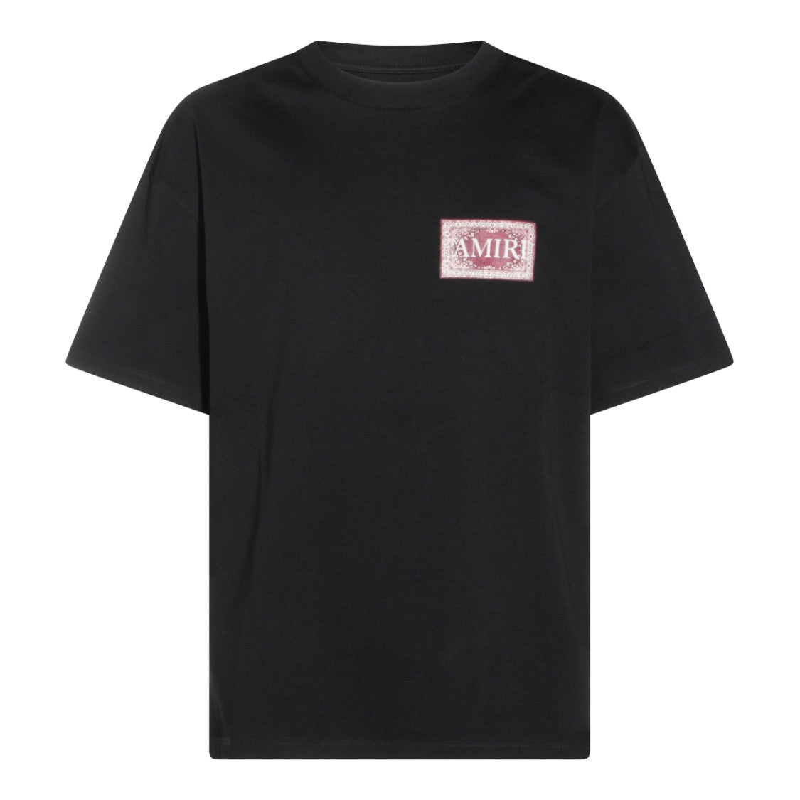 Amiri Black Cotton Heart Logo Crew Neck T-Shirt