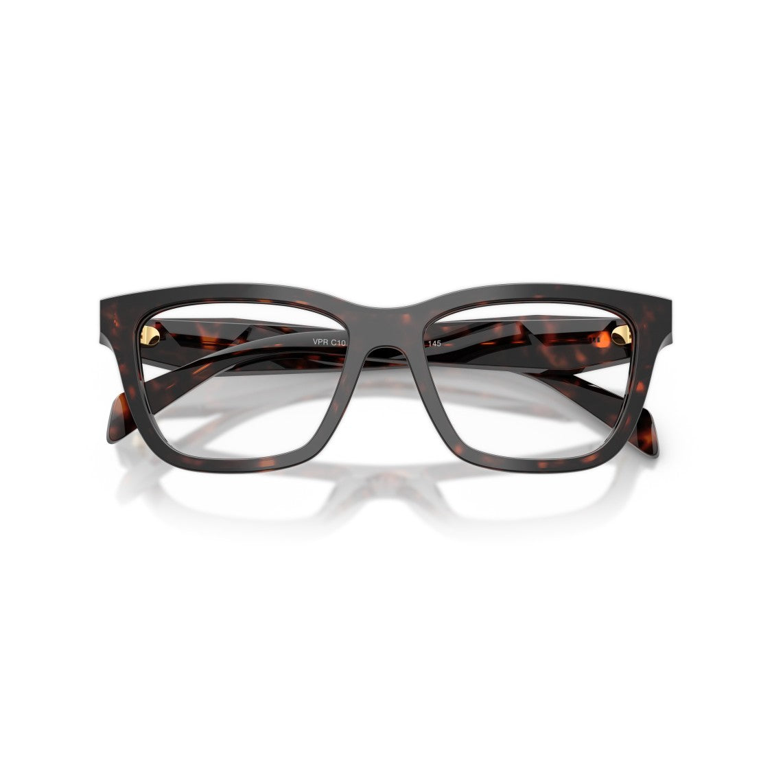 Prada Tortoiseshell 0Pr C10v Square Eyeglasses