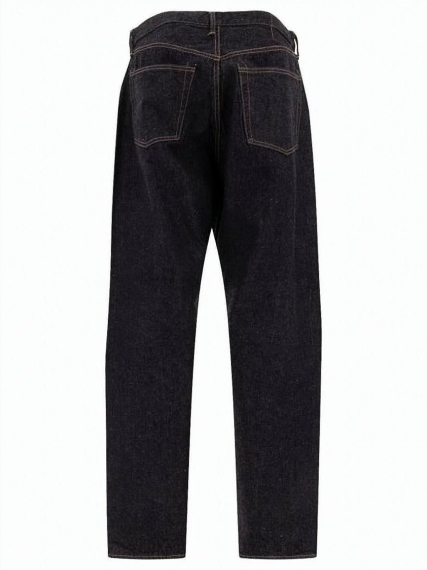 Kaptain Sunshine Straight-Leg Denim Pants With Classic Five-Pocket Design