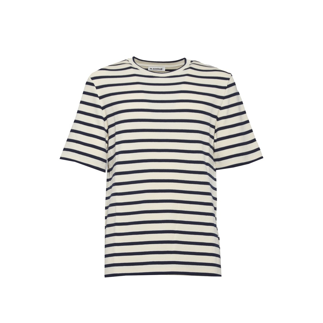 Jil Sander Black And White Striped Short Sleeve T-Shirt