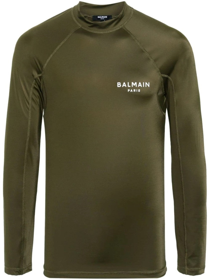Balmain Raglan Long Sleeve T-Shirt With Fitted Design