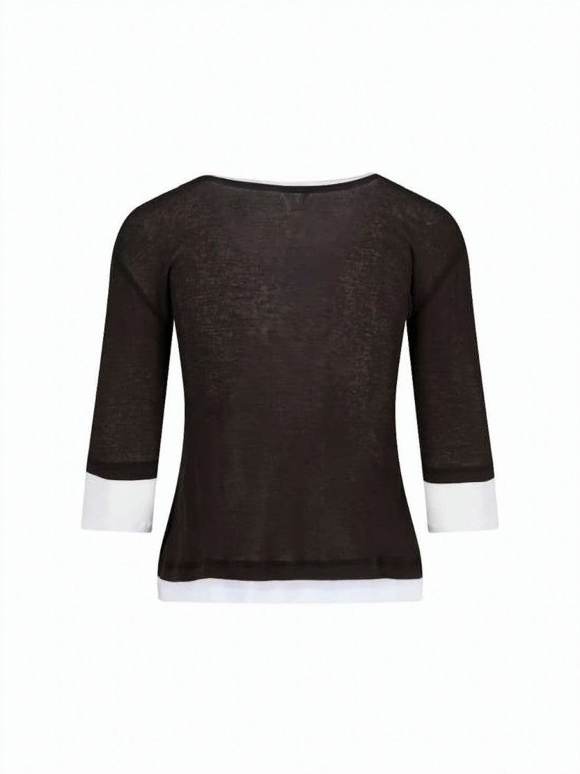 Gimaguas Long-Sleeve Semi-Sheer Top