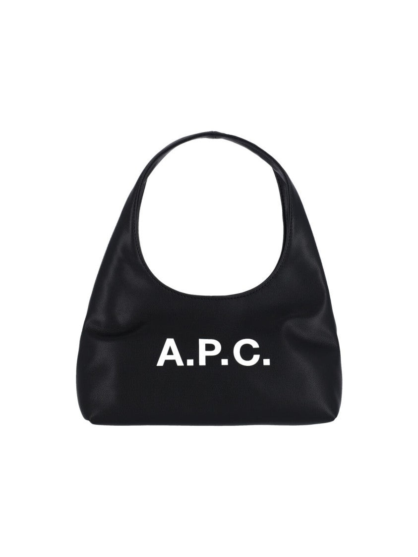 A.P.C. Black Baby Ninon Fabric Handbag