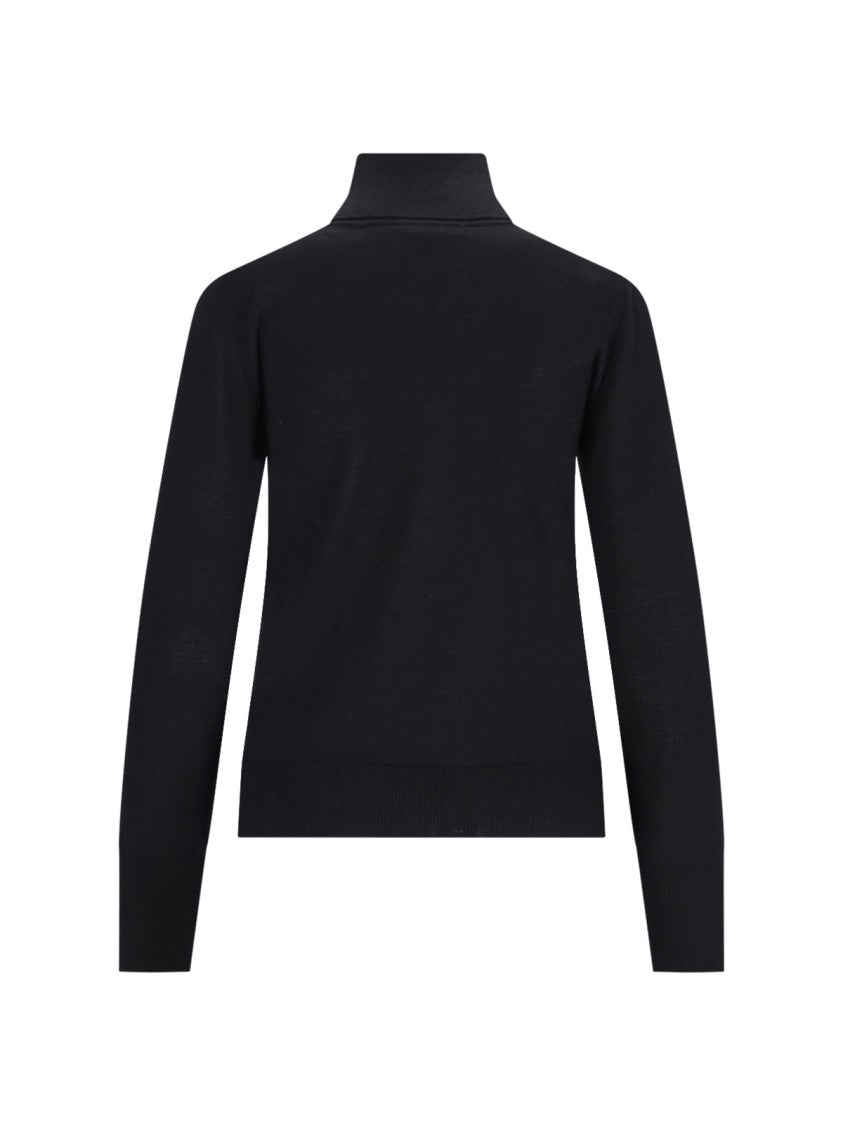Filippa K K Logo Turtleneck In Black