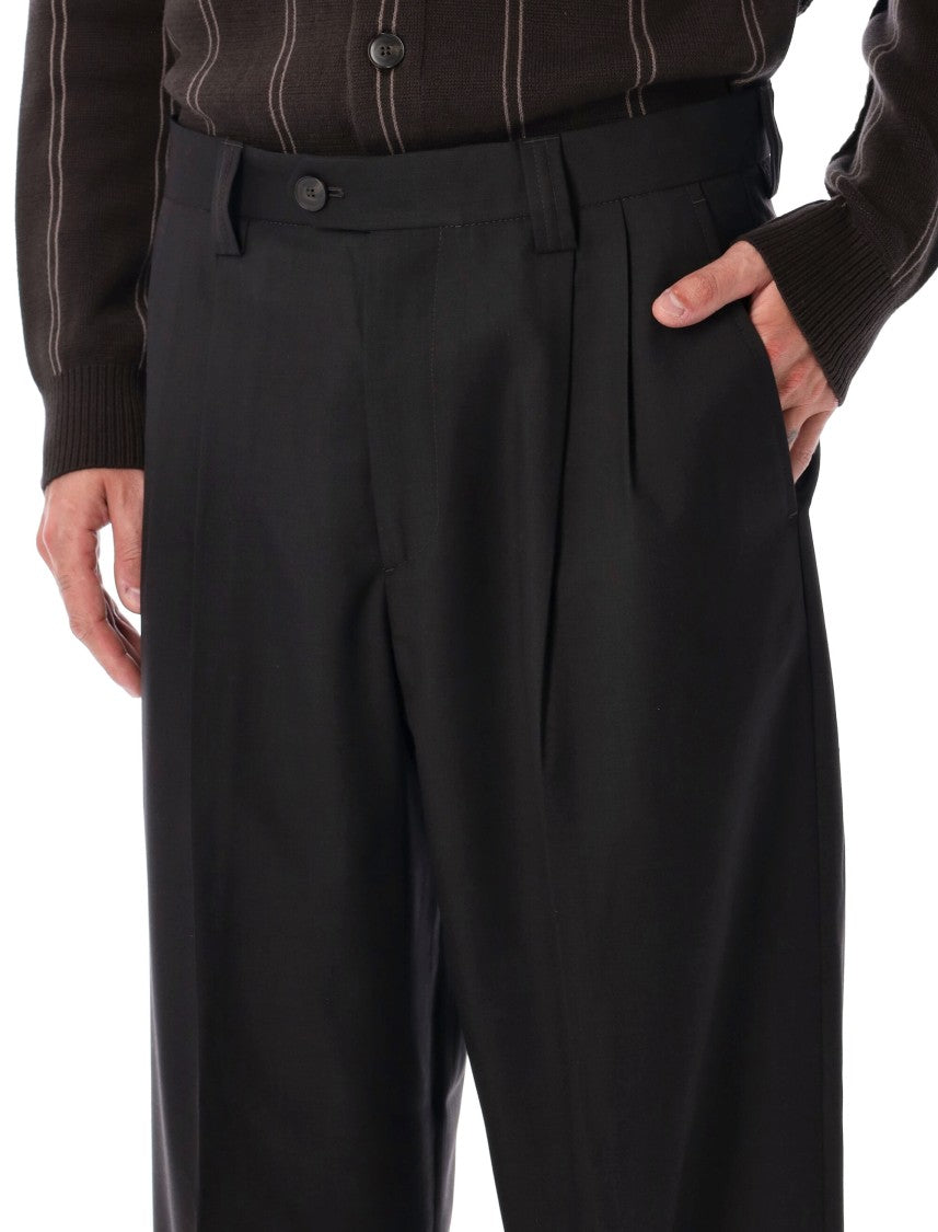 Mfpen Wide-Leg Classic Wool Trousers