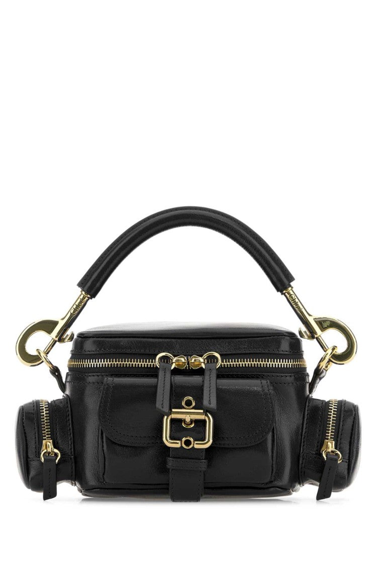 Chloé Black Leather Camera Bag Handbag
