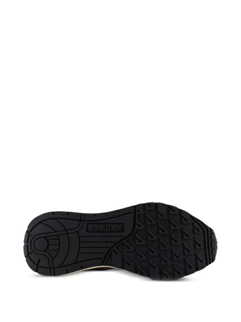 Autry Brown Reelwind Low Nylon Suede Low-Top Sneakers