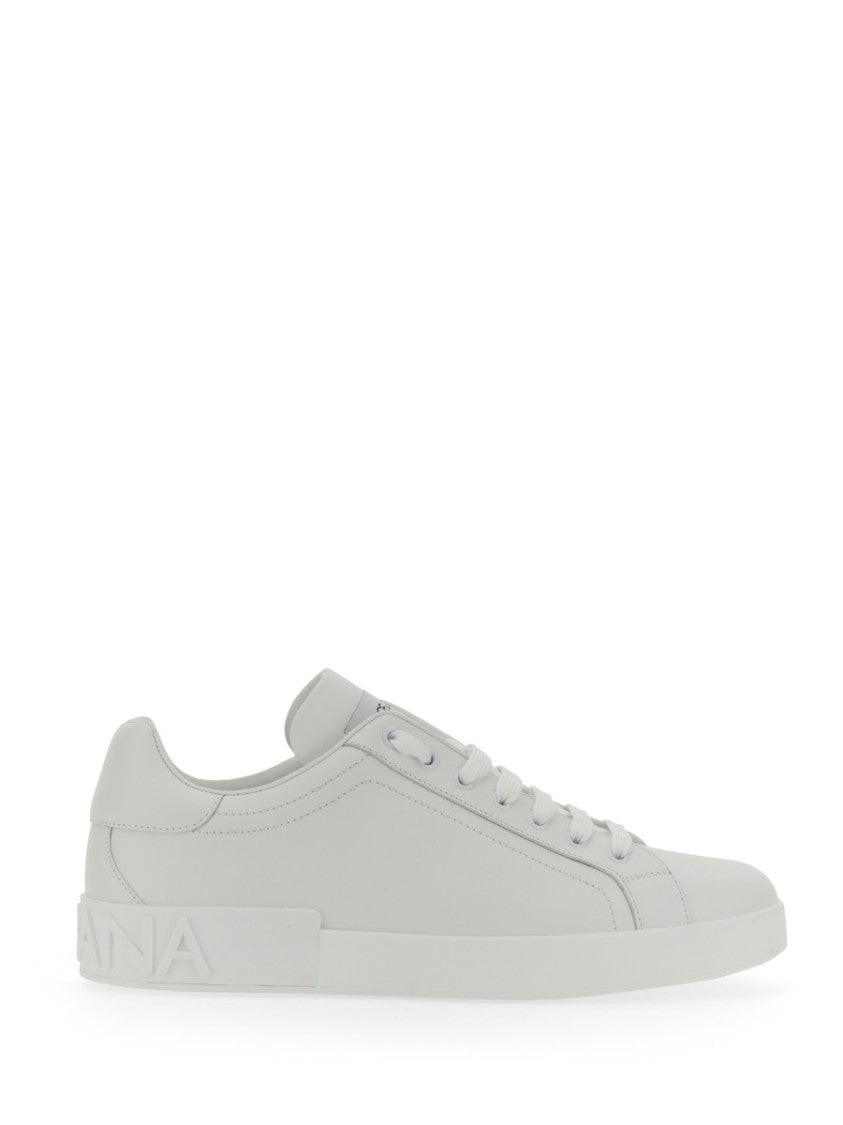 Dolce & Gabbana Portofino Low-Top Smooth Leather Sneakers