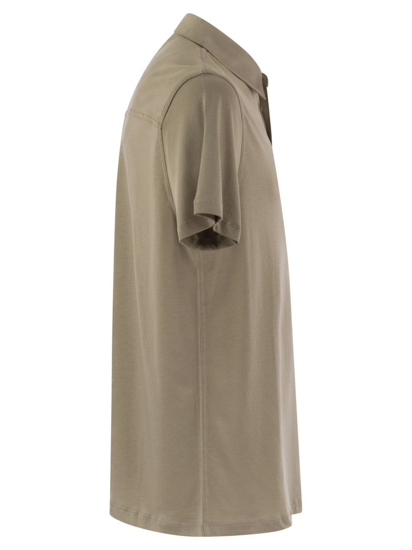 Majestic Short-Sleeved Polo Shirt In Lyocell