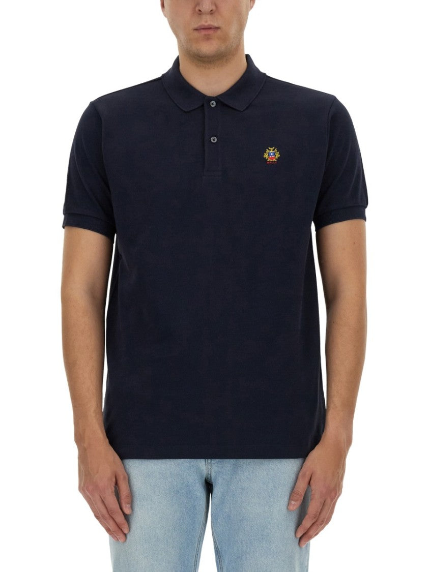 Bally Regular Fit Black Polo Shirt