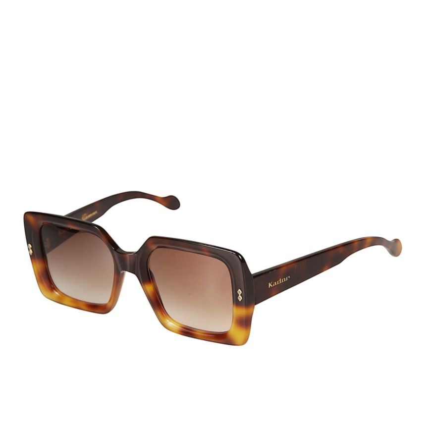 Kador Kate Glamour Oversized Tortoiseshell Sunglasses With Gradient Brown Lenses