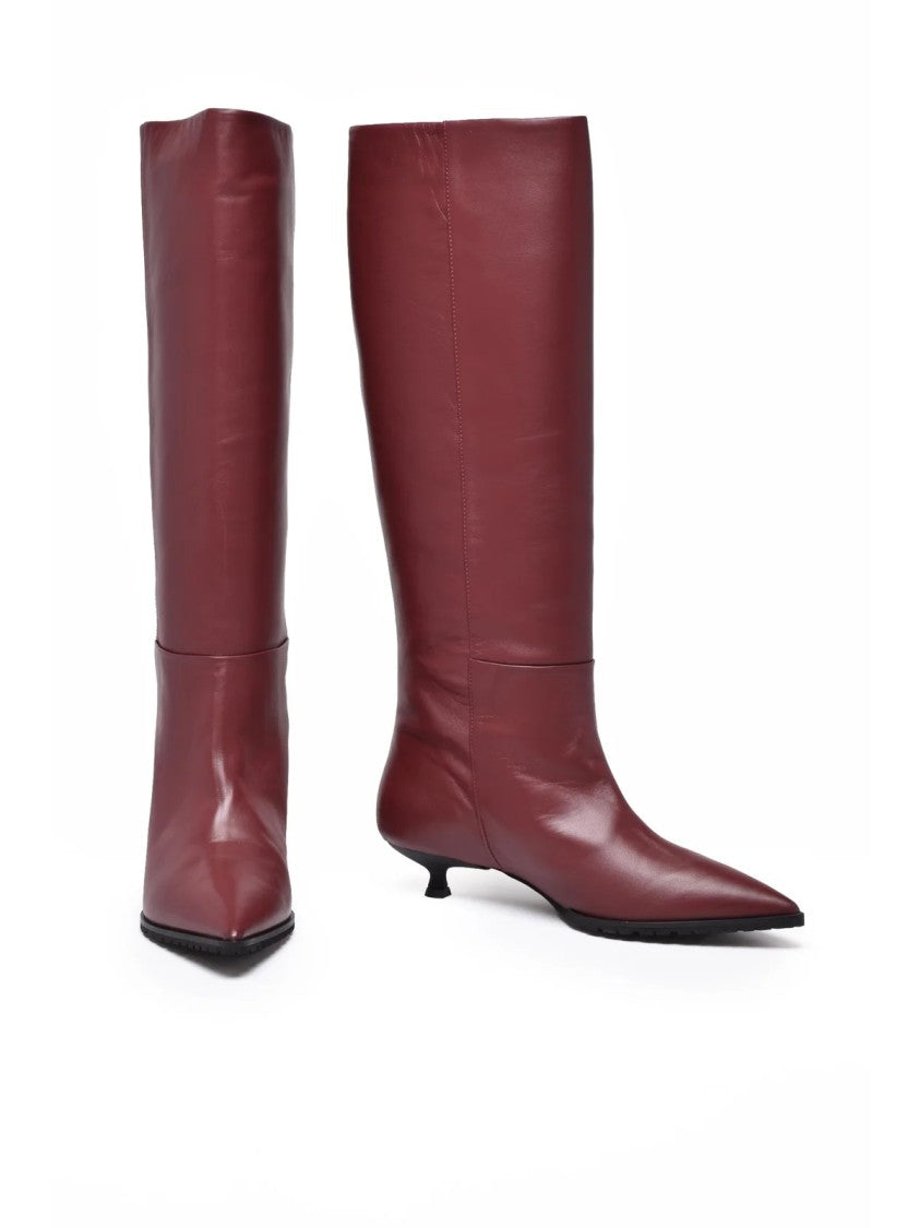 Fratelli Russo Red Leather Boots