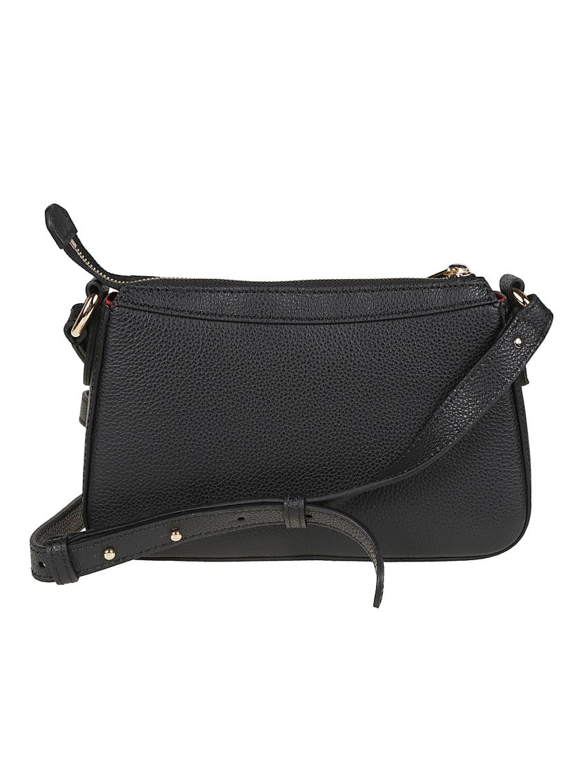 Lancel Faubourg Mini Top Zip Cow Leather Shoulder Bag