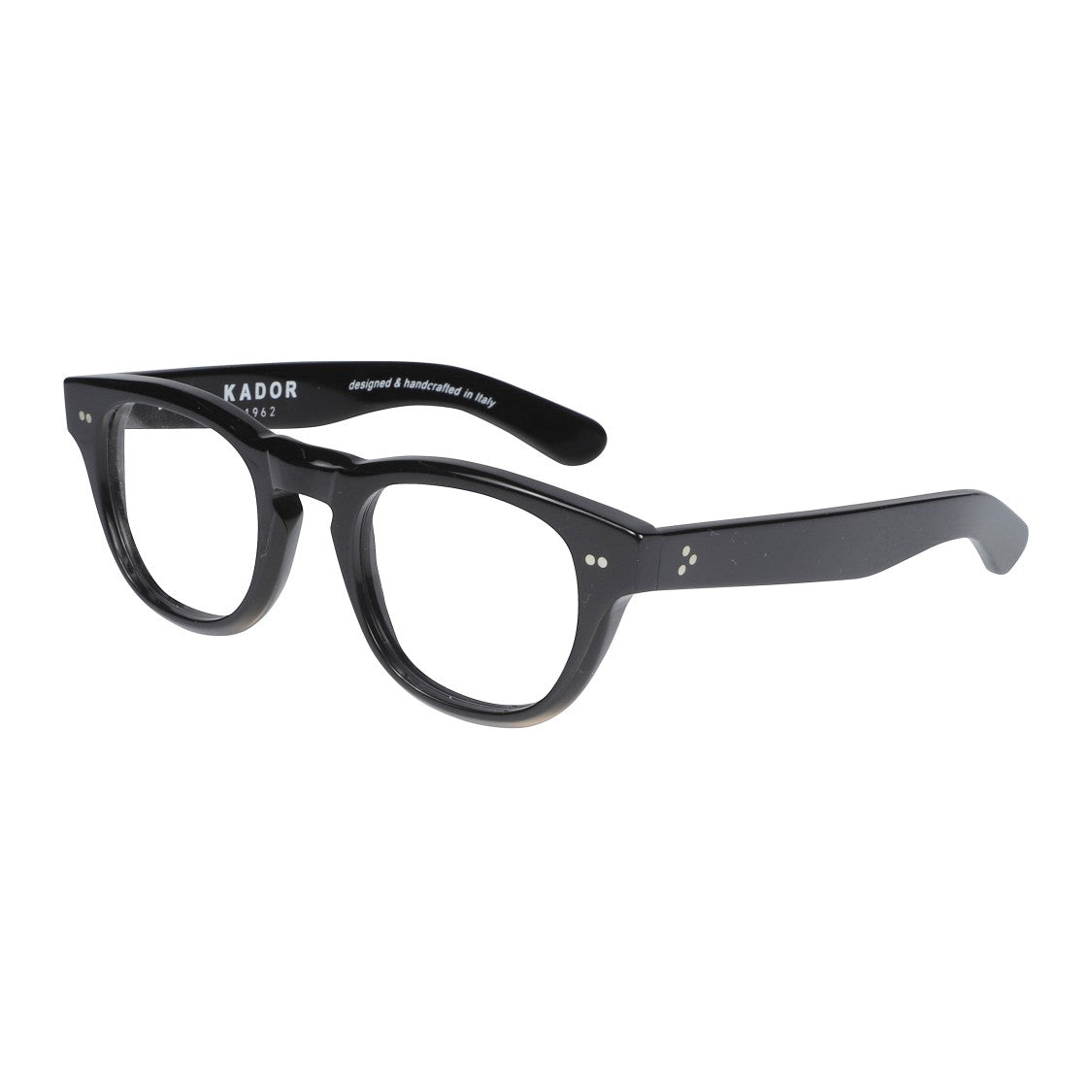 Kador Kosmo/N Classic Rounded Frame Sunglasses With Glossy Black Finish