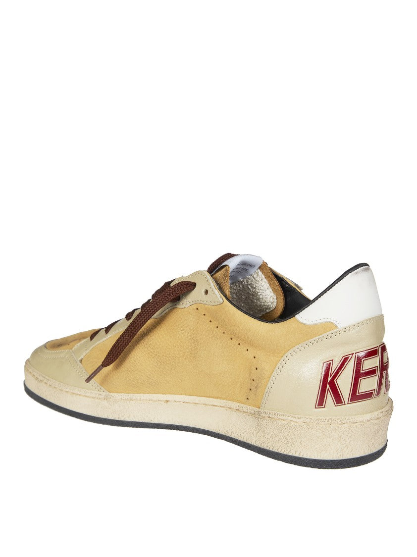 Golden Goose Beige Nubuck Leather Star Sneakers