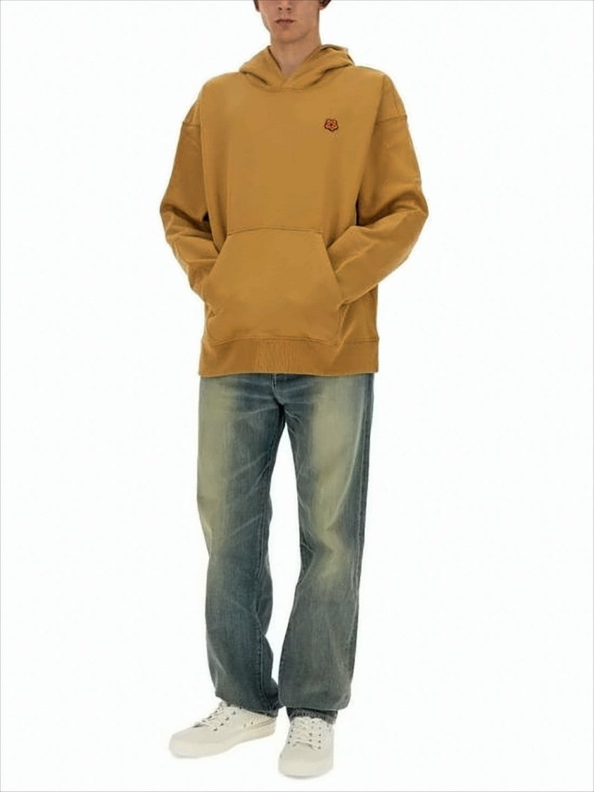 Kenzo Relaxed-Fit Graphic Hoodie With Embroidered Flower Detail