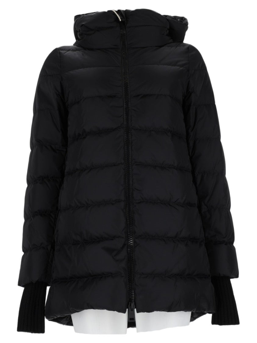 Herno Quilted Puffer Jacket With High Collar And Ribbed Cuffs