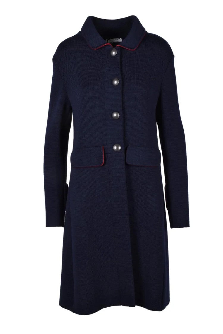 Charlott Knit Coat - Blue