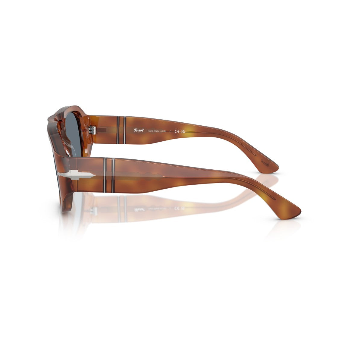 Persol 0Po3373s Rectangular Acetate Sunglasses With Tortoiseshell Pattern