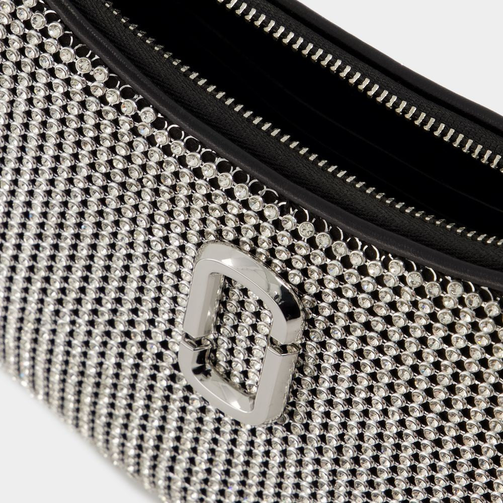 Marc Jacobs The Small Curve Shoulder Bag - Mesh - Silver
