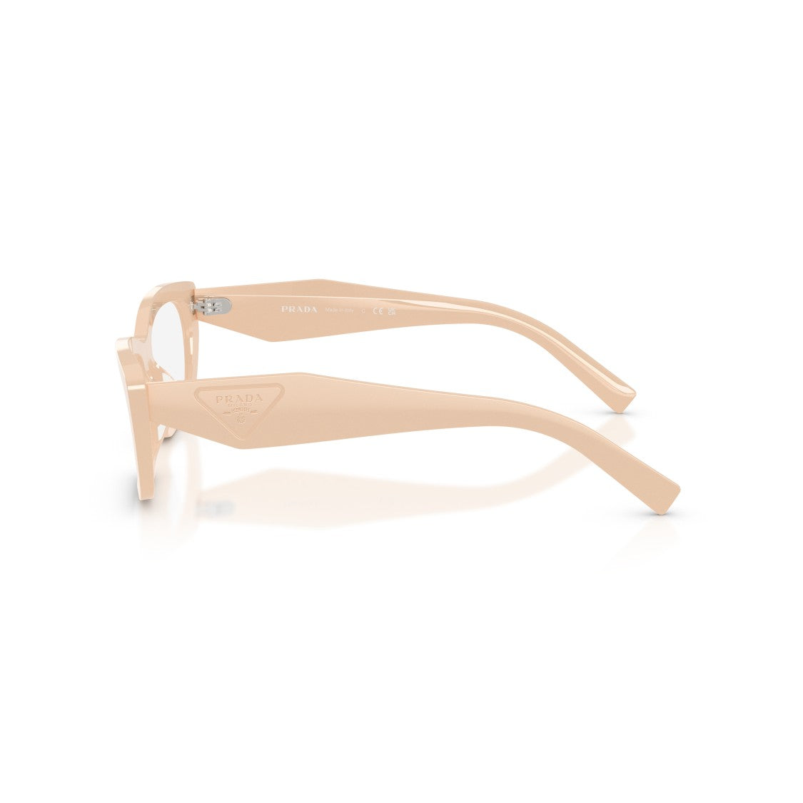 Prada 0Pr D09v Rectangular Beige Acetate Sunglasses