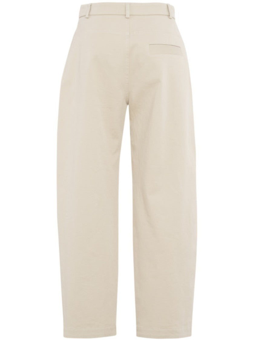 Tela Cosmo New Cropped Mid-Rise Cotton Straight-Leg Pants
