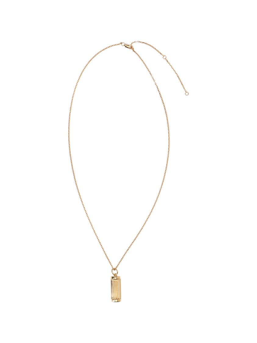 Ami Paris Gold-Plated Brass Pendant Charm Necklace