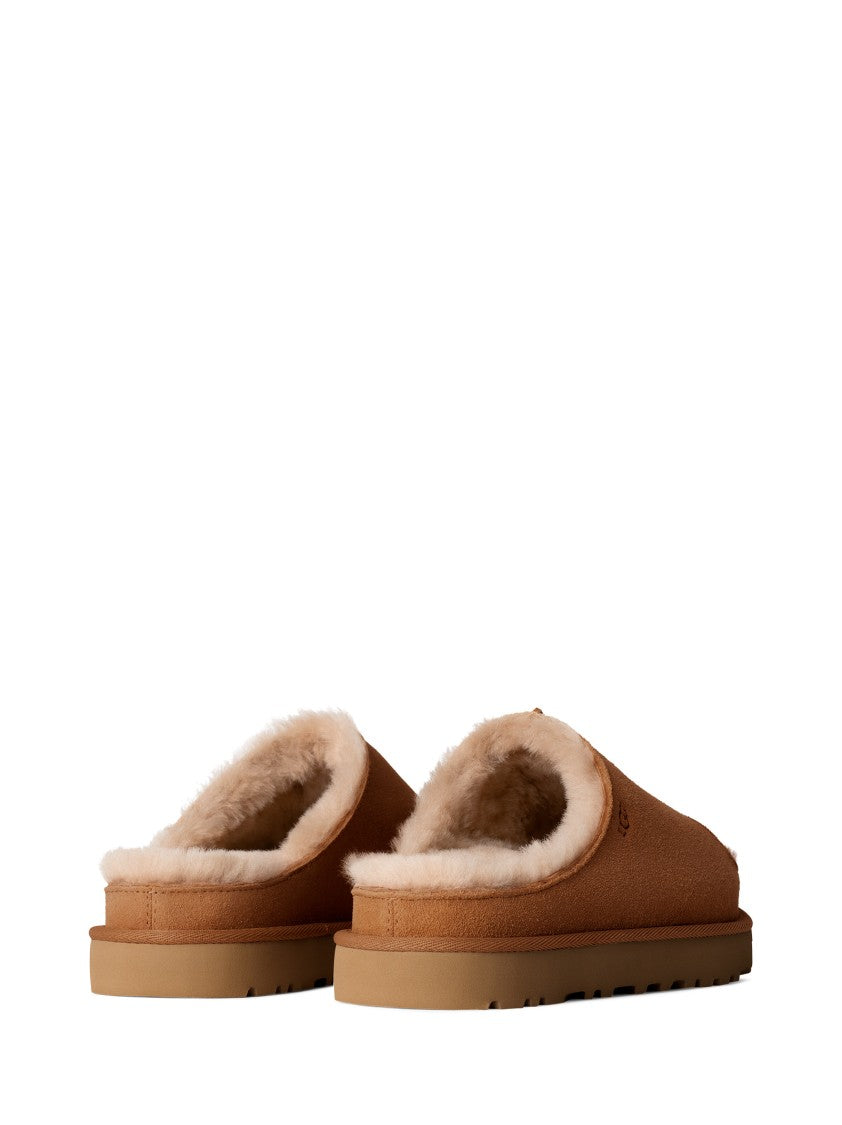 Ugg Soft Suede Slippers With Plush Inner Lining